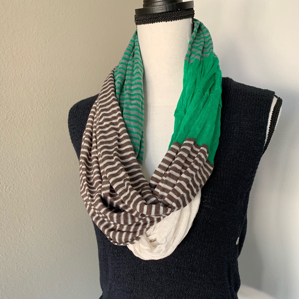 LOFT COLORBLOCK INFINITY SCARF
